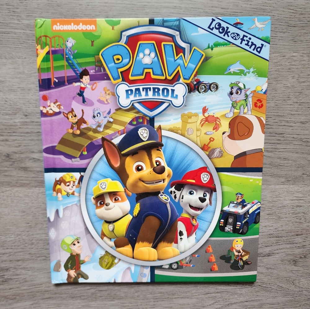 Paw Patrol Hardcover Look & Find Children's Picture Activity Book Nickelodeon
